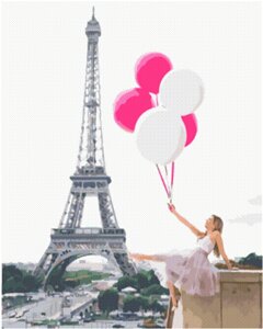 Набір для малювання картини "Картина за номерами" Мрії про Париж Арт. GX39466 ТМ "Rainbow art"