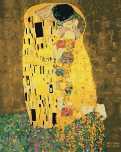 Набір для малювання картини "Картина за номерами "Поцілунок Густава Клімта" Арт. BS21783 ТМ "Brushme"