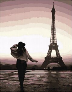 Набір для малювання картини "Картина за номерами" Прогулянка по Парижу Арт. GX39384 ТМ "Rainbow art"