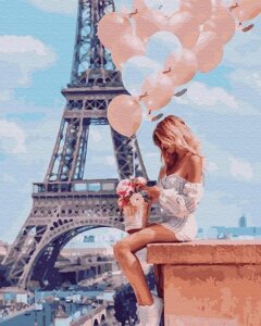 Набір для малювання картини "Картина за номерами "Романтика Парижа" Арт. GX26714 ТМ "Rainbow art"
