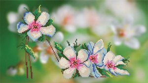 Набір для вишивання бісером ТМ Арт-Лар Туфелька-яблуневий цвіт Арт. БИС-2310