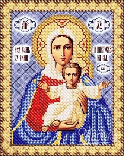 Схема для вышивания бисером РИП-028 Леушинская икона Божией Матери (Аз есмь с вами, и никтоже на вы» - переваги