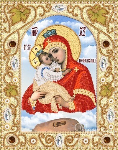 Набор для вышивания бисером НИК-5312 Почаевская икона Божией Матери - наявність