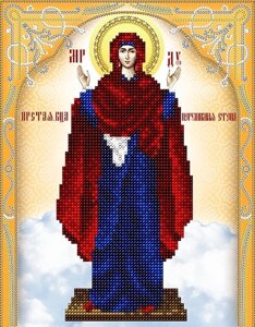 Схема для вишивання бісером АС4-115 Ікона Божої Матері Незламна стіна