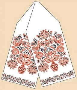 Схема для вишивання рушників бісером РБ-1015 Рушник весільний