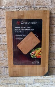 Бамбукова обробна дошка та точила для ножів Zurrichberg ZB-2040