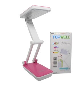 Настільна лампа світлодіодна акумуляторна Topwell 1019 трансформер рожева