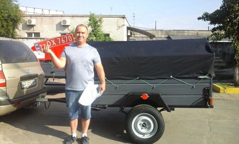 АВТОПРИЧІП Легковий з виробництва ПА 21 одновісний посилений від компанії Автопричепи України - фото 1