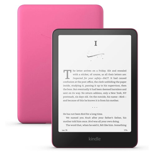 Електронна книга Amazon Kindle Paperwhite 12th Gen (2024р) 16 GB Рожевий, Kindle пам'ять 16Gb дисплей 7'M22)