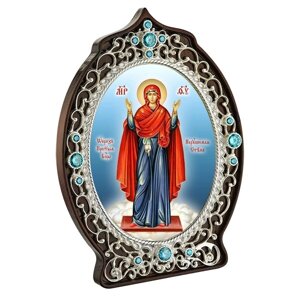 Ікона латунна Божої Матері Незламна стіна в позолоті - 2.78.0976лп