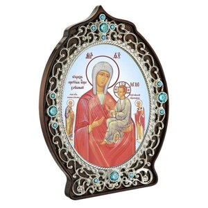 Ікона латунна Образ Богородиці Хлібна - 2.78.0943л