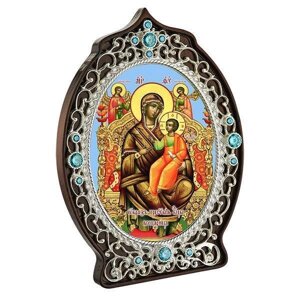 Ікона латунна Образ Богородиці Всецариця - 2.78.0967л