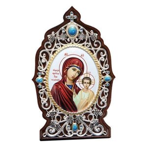 Ікона латунна Образ Божої Матері Казанська - 2.78.01704л