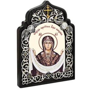 Ікона латунна Покров Пресвятой Богородиці - 2.78.0858л