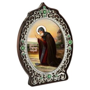 Ікона латунна Преподобний Олександр Свирский - 2.78.0930л