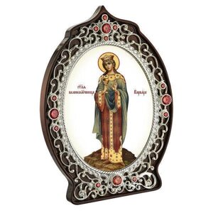 Ікона латунна Свята великомучениця Варвара - 2.78.0984л