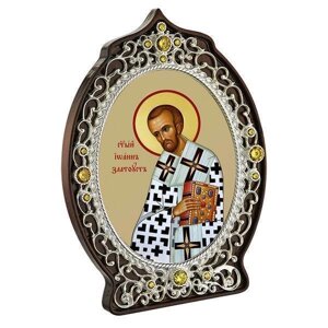 Ікона латунна Святитель Иоанн Златоуст - 2.78.0902л