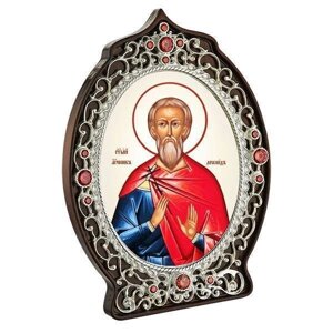 Ікона латунна Святой мученик Леонид - 2.78.0918л