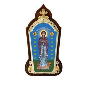 Ікона настільна латунна в сріблі Богородиця Луганська - 2.78.01508л