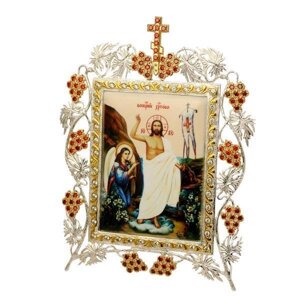 Ікона настільна латунна Воскресіння Христове - 2.72.0045л-2