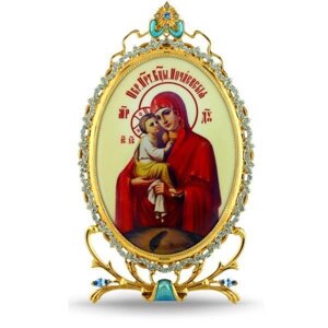 Ікона настільна срібна Образ Богородиці Почаївської - 2.78.0313