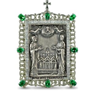 Ікона настольна срібна Образ Святих Петра і Февронії - 2.76.0364