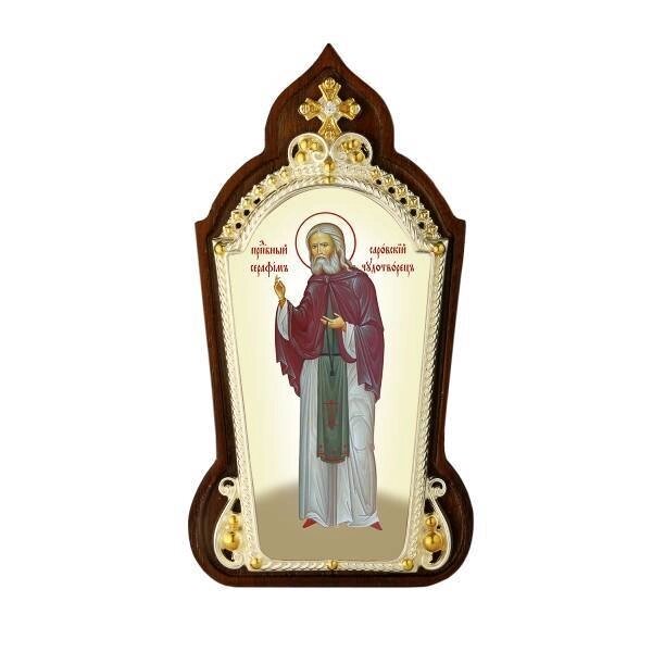 Ікона латунна Святий преподобний Серафим Саровський - 2.78.01501л - опис