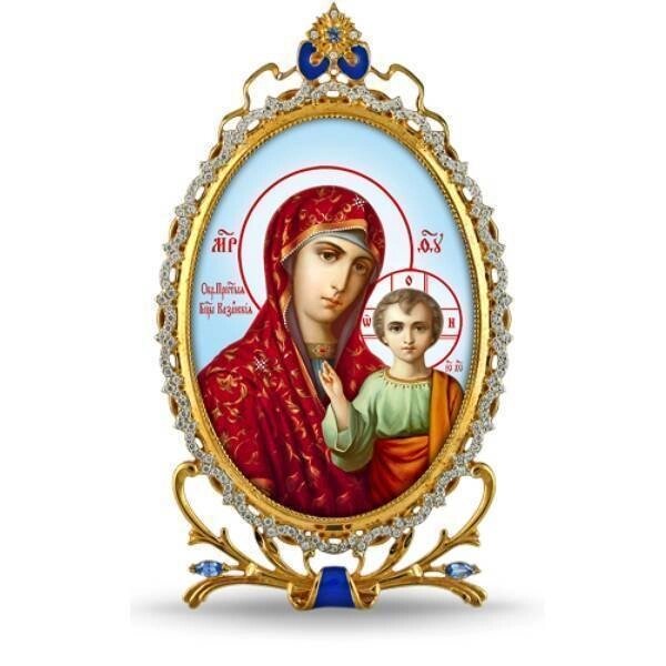 Ікона настільна срібна Образ Богородиці Казанської - 2.78.0304 - характеристики