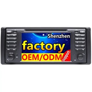 Магнитола 7 дюймовий екран 1din для BMW 5 серии X5 E39 E38 E53 Беспроводная система CarPlay