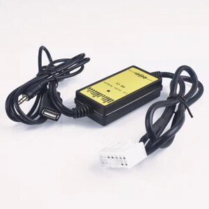 USB AUX MP3 адаптер QX018 для штатної магнітоли Toyota Lexus Camry Avensis Corolla Yaris