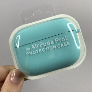 Чохол для AirPods Pro 2 чохол з мікрофіброю з карабіном для навушників аірподс про 2 бірюзовий lcn
