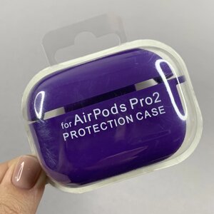 Чохол для AirPods Pro 2 чохол з мікрофіброю з карабіном для навушників аірподс про 2 фіолетовий lcn