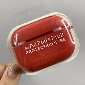 Чохол для AirPods Pro 2 чохол з мікрофіброю з карабіном для навушників аірподс про 2 червоний lcn