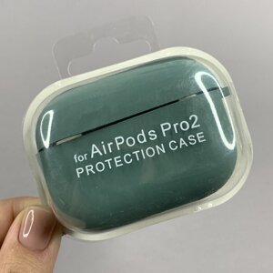 Чохол для AirPods Pro 2 чохол з мікрофіброю з карабіном для навушників аірподс про 2 зелений lcn
