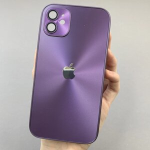 Чохол для Apple iPhone 11 градієнт чохол з лінзами на камері на телефон айфон 11 фіолетовий m9j