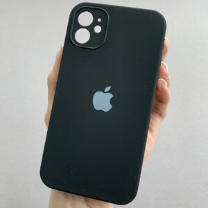 Чохол для Apple iPhone 11 чохол з квадратними гранями із захистом камери на телефон айфон 11 чорний p4q