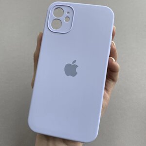 Чохол для Apple iPhone 11 чохол з квадратними гранями із захистом камери на телефон айфон 11 бузковий p4q