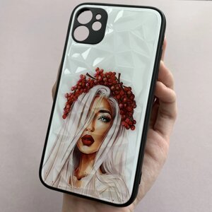 Чохол для Apple iPhone 11 Ladies з 3д ефектом з принтом дівчини чохол на телефон айфон 11 українка