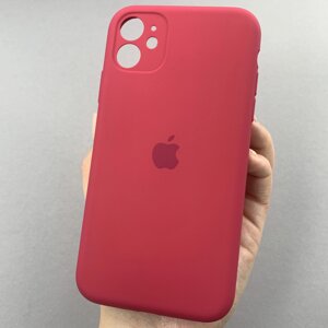 Чохол для Apple iPhone 11 матовий кейс із закритою камерою чохол на телефон айфон 11 бордовий o5h