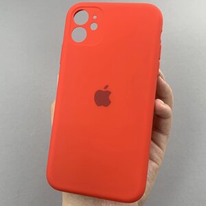 Чохол для Apple iPhone 11 матовий кейс із закритою камерою чохол на телефон айфон 11 червоний o5h