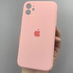 Чохол для Apple iPhone 11 матовий кейс із закритою камерою чохол на телефон айфон 11 рожевий o5h