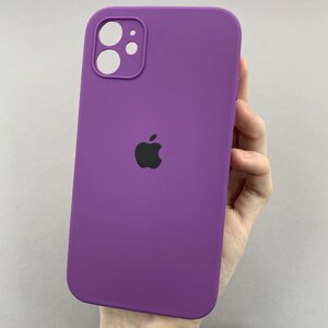 Чохол Apple iPhone 11 матовий з мікрофіброю закритою камерою чохол на телефон айфон 11 фіолетовий n8u