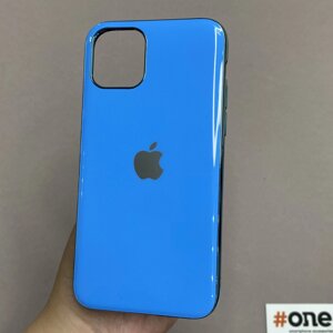 Чохол для Apple iPhone 11 Pro глянцевий жіночий чохол на телефон айфон 11 про синій X5Y