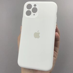 Чохол Apple iPhone 11 Pro матовий кейс із закритою камерою чохол на айфон 11 про білий (сіре) o5h