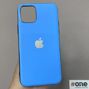 Чохол для Apple iPhone 11 Pro жіночий щільний матовий чохол на телефон айфон 11 про синій E7B