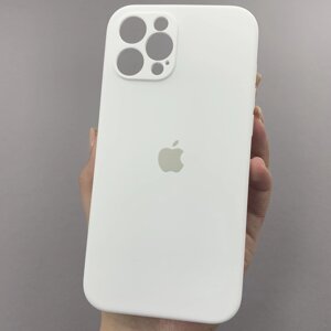 Чохол для Apple iPhone 12 Pro Max матовий кейс із закритою камерою чохол на айфон 12 про макс білий (сіре) o5h