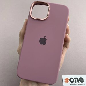 Чохол для Apple iPhone 14 з металевою рамкою кейс на телефон айфон 14 чорничний h3z