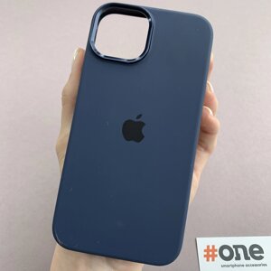 Чохол для Apple iPhone 14 з металевою рамкою кейс на телефон айфон 14 темно-синій h3z