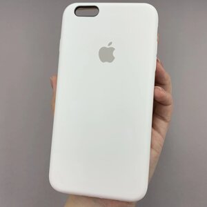 Чохол для Apple iPhone 6 Plus / 6s Plus силікон кейс із закритим низом на айфон 6 плюс / 6с плюс білий h5p