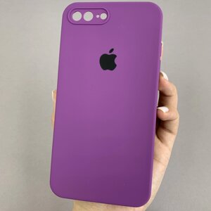 Чохол для Apple iPhone 7 Plus матовий з мікрофіброю закритою камерою чохол на айфон 7 плюс фіолетовий n8u